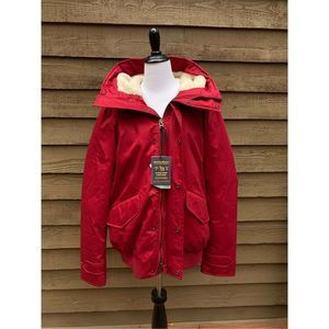 Woolrich John Rich Mens Sundown Red Parka Jacket Medium NWT